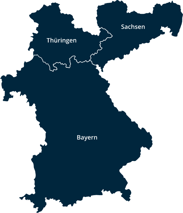 Region Süddeutschland und Mercer Holz Betriebe